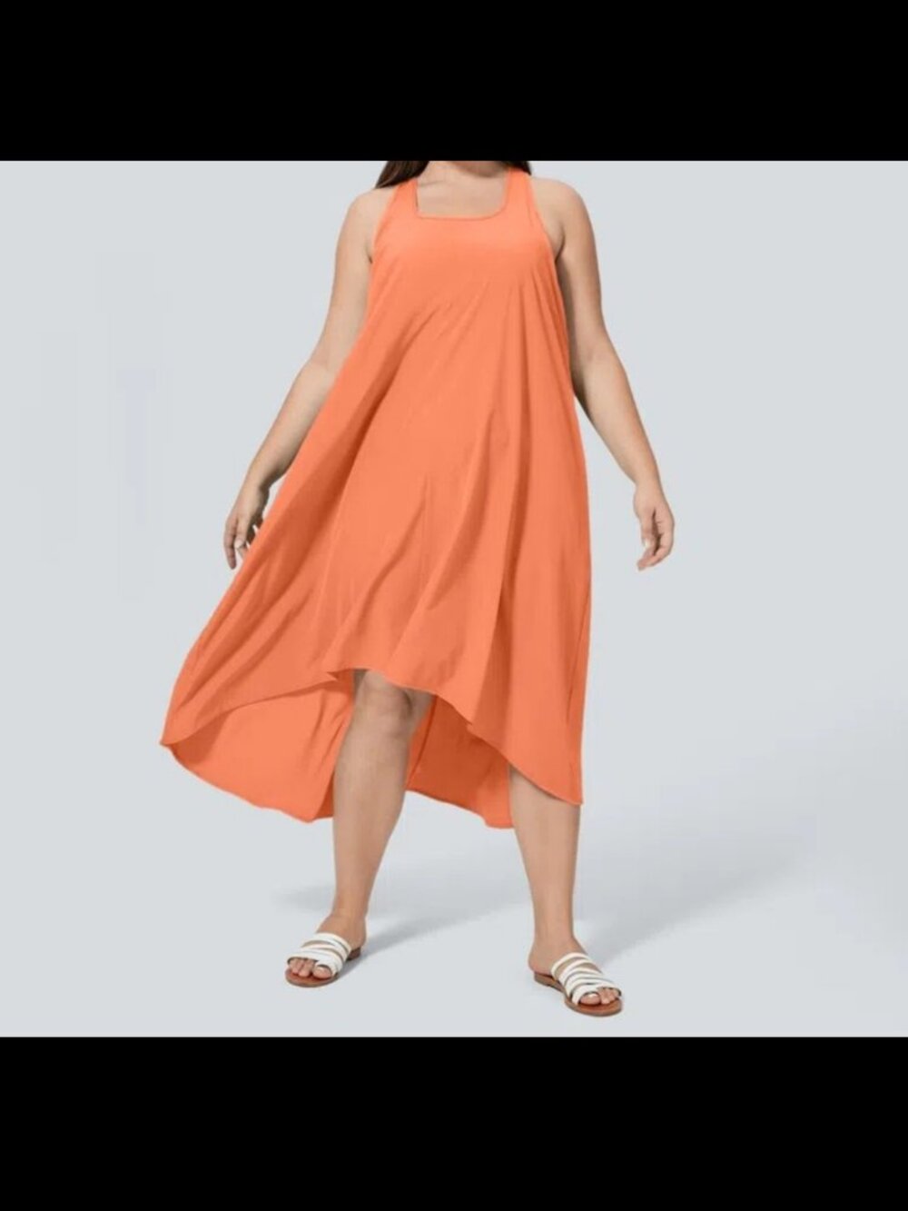 Halara Plus Size; Breezeful RacerPocket High Low Quick Dry Casual Dress NWT